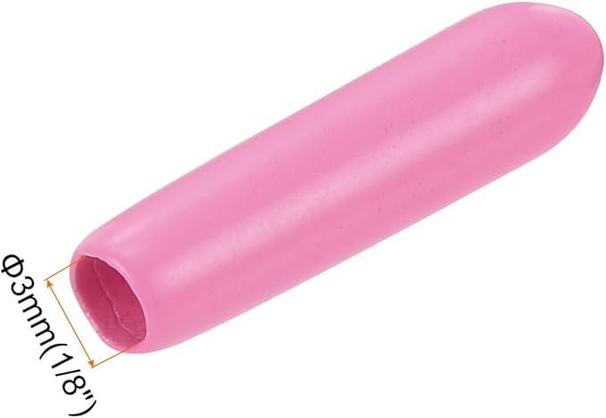 uxcell 20pcs Rubber End Caps 3mm ID Vinyl PVC Round Tube Bolt Cap Cover Screw - Image 3