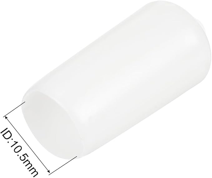 uxcell 20pcs Rubber End Caps 10.5mm ID Vinyl Round Tube Bolt Cap Cover Thread - Image 3