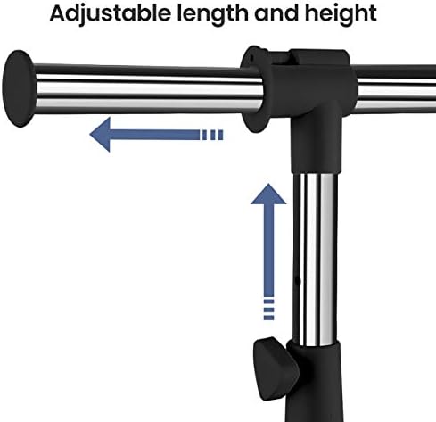 LiaMeE Adjustable Clothing Rack for Hanging Clothes, Heavy Duty Garment Rack ...