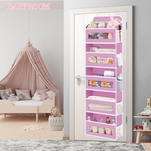 Over The Door Organizer, 5 Shelves Closet Door Hanging Organizer - Image 5