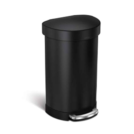 simplehuman 45 Liter Semi-Round Hands-Free Kitchen Step Trash Can by Simplehuman