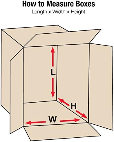 BOX USA Shipping Boxes Medium 13"L x 10"W x 10"H 25-Pack - Cor...