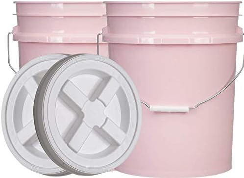 House Naturals 5 Gallon Pink Food Grade Bucket Pail by House+Naturals