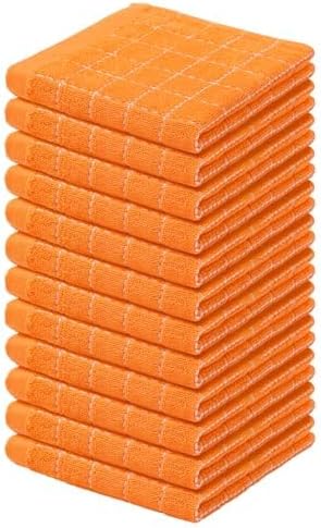 Homaxy 100% Cotton Terry Kitchen Dish Cloths, Ultra Soft and Absorbent Dish by Homaxy