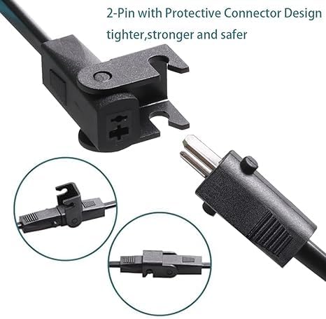 Universal Power Cord for Recliner Chair - 2-Pin Power Adapter with Extension Cord for Lift Chair, Recliner Sofa, Recliner Couch, 29V 2A Recliner Power Supply Compatible with Most Makes & Models…