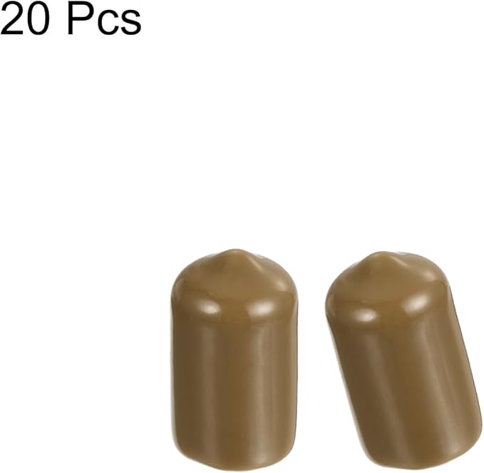 uxcell 20pcs Rubber End Caps 11.5mm ID Vinyl PVC Round Tube Bolt Cap Cover - Image 2