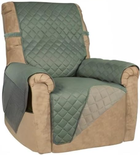 PureFit Reversible Quilted Recliner Sofa Cover, Water Resistant Slipcover - Image 8