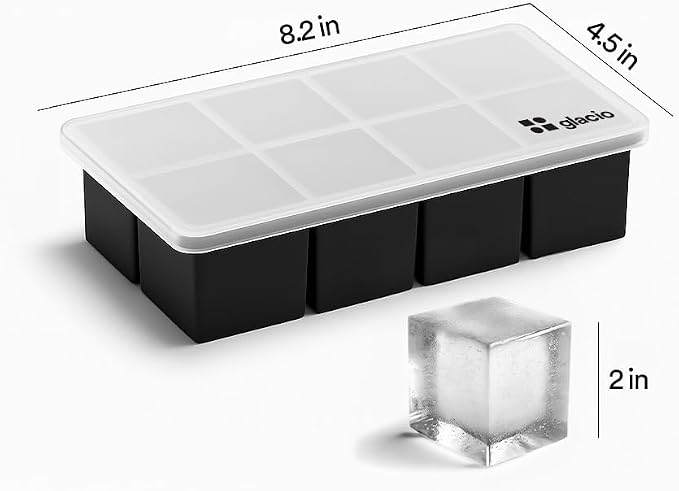 glacio Ice Cube Molds – 2-Pack Silicone Trays - Image 4