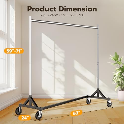 HOKEEPER Z Rack for Clothes Heavy Duty Clothing Rack Hold 500 LBS