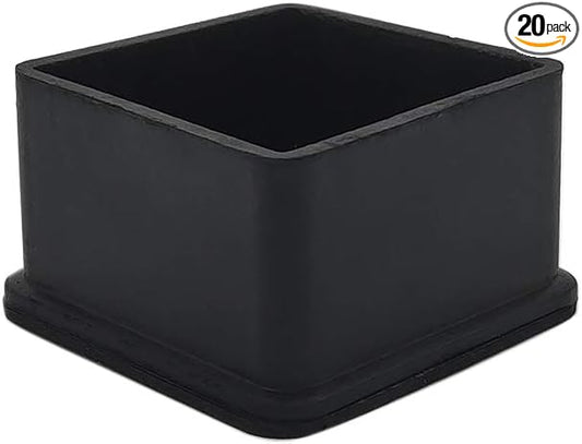 Flyshop Heavy Duty Non-Slip Rubber Leg Tips Floor Protectors Square Chair Leg by Flyshop