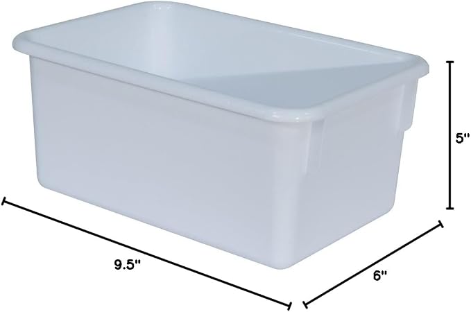 Wood Designs Cubby Storage Bin, Heavy Duty Plastic Containers - Image 7