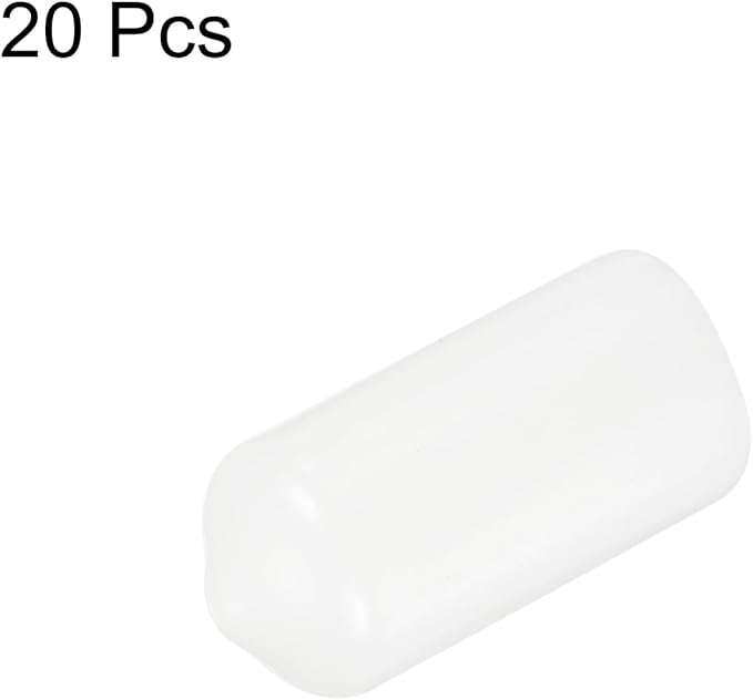 uxcell 20pcs Rubber End Caps 10.5mm ID Vinyl Round Tube Bolt Cap Cover Thread - Image 2