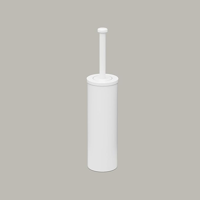 Gatco 1481W Latitude II Slender Toilet Brush Holder, Matte White by Gatco