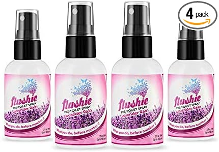 Flushie Pre-Toilet Spray for Poop Travel Size Toiletries Bathroom Deodorizer by FlushiePre-ToiletSpray