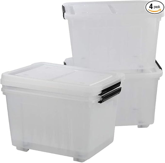 30 L Clear Plastic Storage Box by Callyne