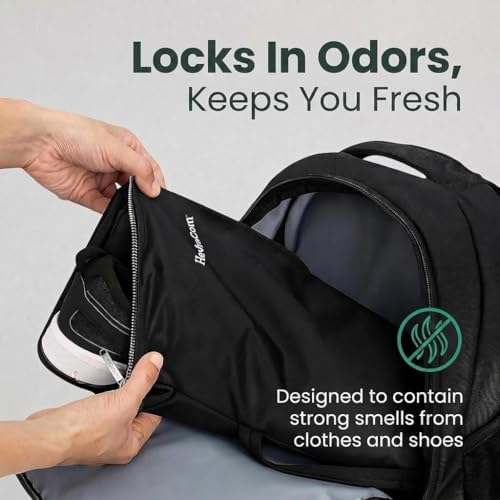 HevraCom Waterproof Laundry Bag Travel for Wet Clothes - Odor-Proof Waterproo...