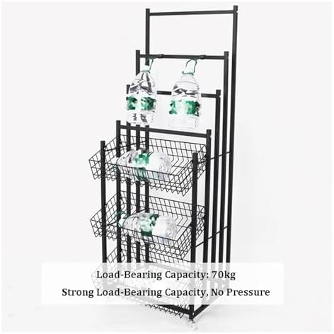 Clothes Rail Garment Rack 3 Tiers Metal Umbrella Storage Stand, Iron Floor-St...