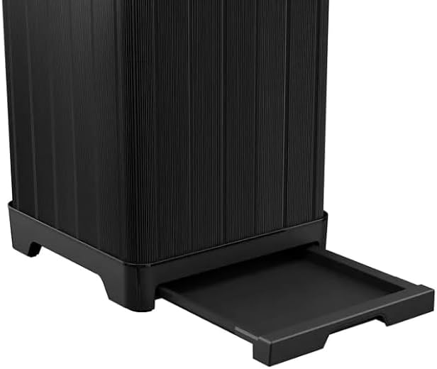 Outdoor Trash Can with Hinged Lid, 33 Gallon Capacity, Built-in Handles - Image 6