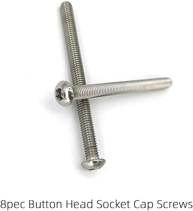 Universal Headboard & Footboard Hardware Kit - 304 Stainless Steel Nuts & Bolts for Bed Frame, Headboard & Footboard（The Total Length of The Bolt is 3 inches）