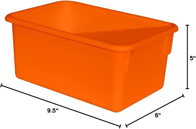 Wood Designs Cubby Storage Bin, Heavy Duty Plastic Containers - Image 7