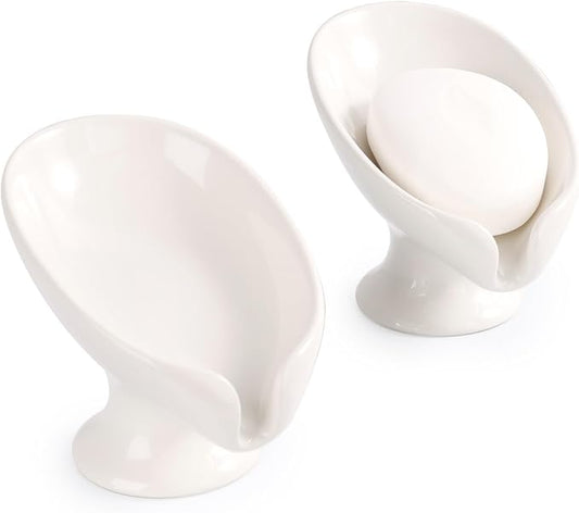 Soap Dish Set, Self Draining Bar Soap Holder by ANTISSHOME