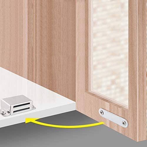 Mousike Cabinet Magnets Magnetic Door Catch Stainless Steel Door Magnet - Image 6