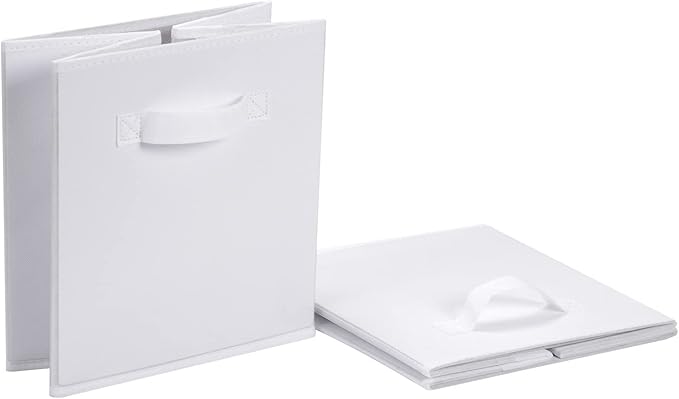 Amazon Basics Cube Organizer Storage Bins Handles, Collapsible Fabric - Image 4