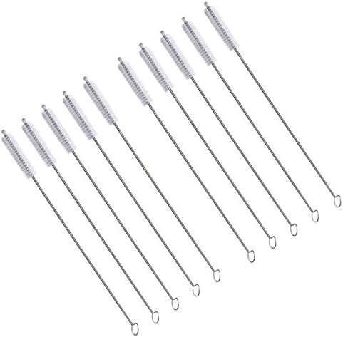WAF Straw Brush, Washing Brushes Tool Nylon Skinny Pipe Tube Cleaner 173mm x5mm by WAFJAMF