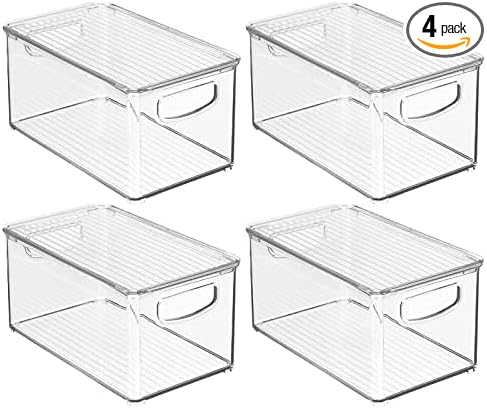 mDesign Plastic Deep Storage Bin Box Container by mDesign