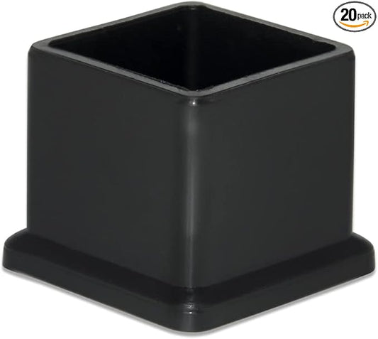 Flyshop Flexible PVC Patio Chair Table Leg Tips Caps Square Furniture Covers 25 by Flyshop