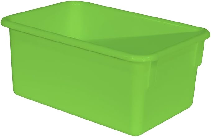 Wood Designs Cubby Storage Bin, Heavy Duty Plastic Containers - Image 2