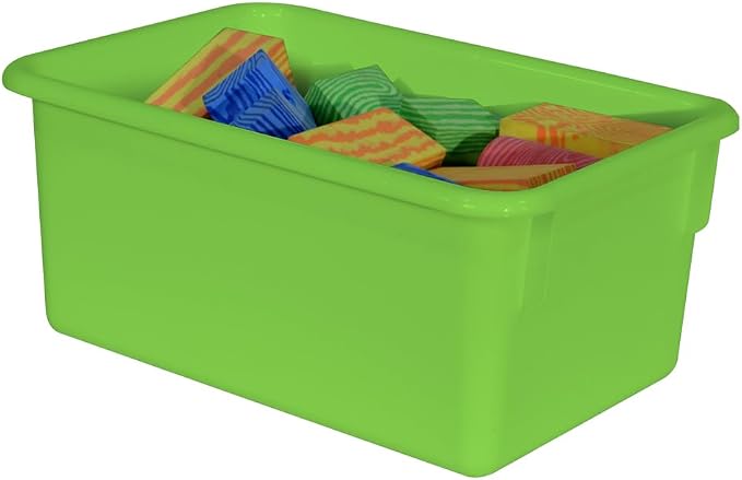 Wood Designs Cubby Storage Bin, Heavy Duty Plastic Containers - Image 3