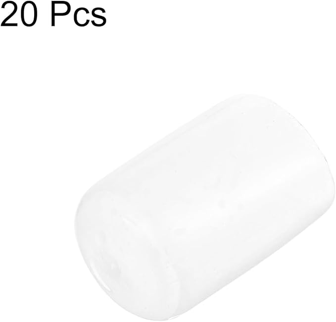 uxcell 20pcs Rubber End Caps Protective Caps 14mm ID Vinyl PVC Round Tube Bolt - Image 2