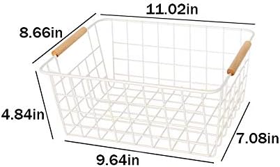 LeleCAT White Wire Baskets for Organizing - Image 3