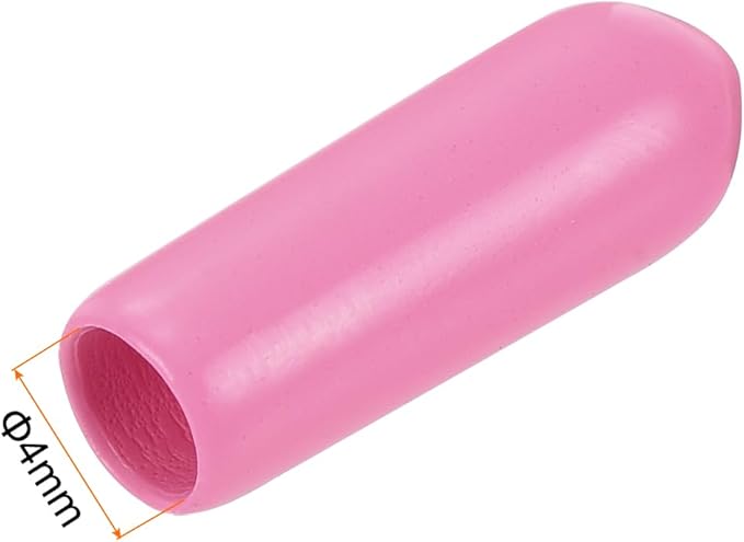 uxcell 20pcs Rubber End Caps 4mm ID Vinyl PVC Round Tube Bolt Cap Cover Screw - Image 3