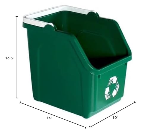 6 Gallon Stackable Recycling Bins - Image 4