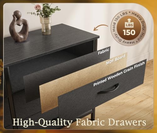 Huuger 94.5 Inch Extra Long Dresser for Bedroom, Large Dresser for Closet