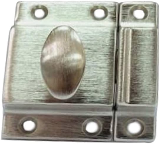 QCAA Traditional Large Oval Turn Cabinet Latch, Solid Brass, - Image 2