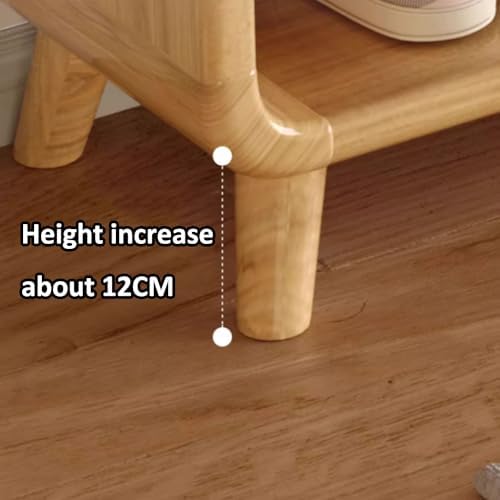 6 Tier Wooden Shoe Cabinet,Storage Cabinet with Drawers Narrow Shoe Cabinet S...