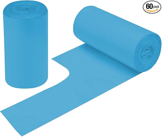 2-4 Gallon Portable Trash Bags, Bedroom Trash Can, Strong Trash Bags（Blue） by Yourlifelittleassistant