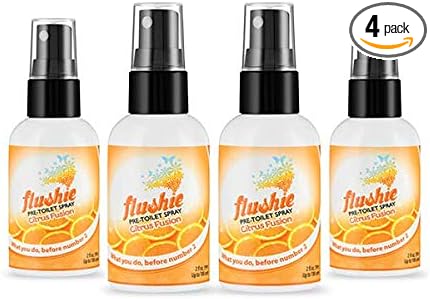 Flushie Pre-Toilet Sprays for Poop Travel Size Toiletries Bathroom Spray for by FlushiePre-ToiletSpray