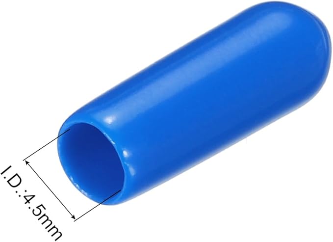 uxcell 20pcs Rubber End Caps 4.5mm ID Vinyl PVC Round Tube Bolt Cap Cover Screw - Image 3