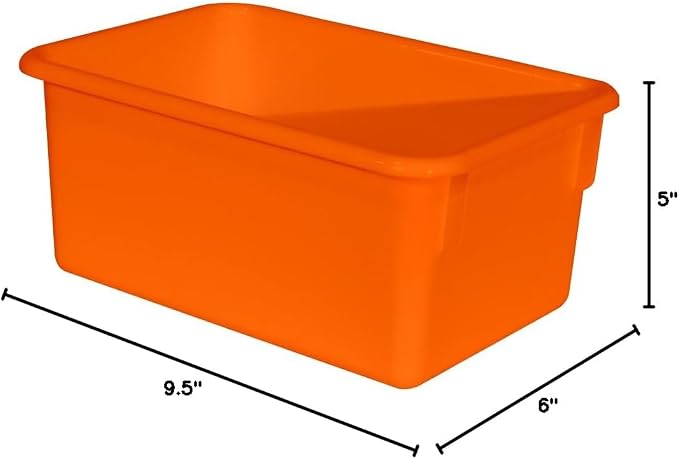 Wood Designs Cubby Storage Bin, Heavy Duty Plastic Containers - Image 7