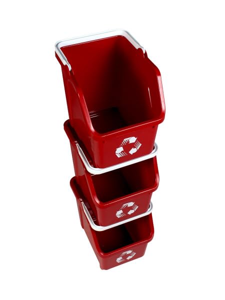 6 Gallon Stackable Recycling Bins - Image 3