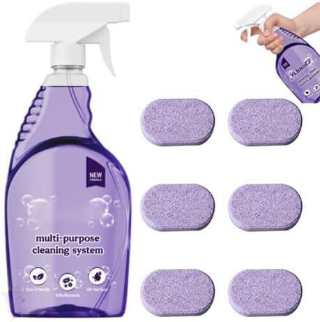 Cleaning Spray with Concentrated Cleaning Tablets, Cleaner by SilkHause