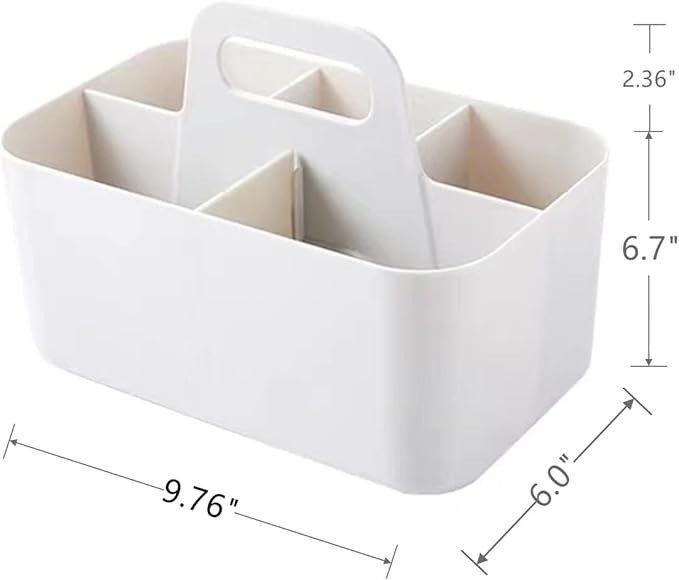 Feadily (2 Pack Plastic Shower Caddy Portable, Portable Basket - Image 2