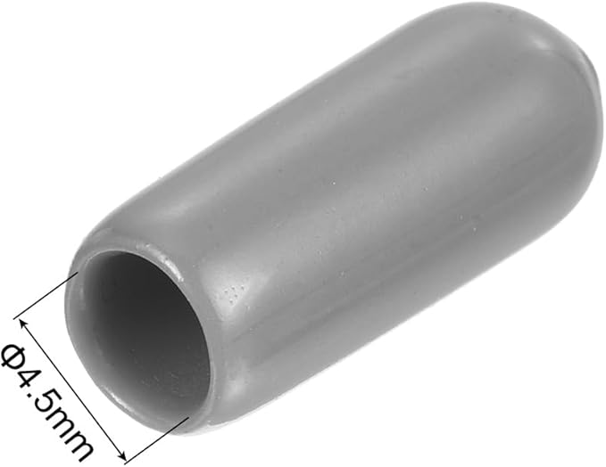 uxcell 20pcs Rubber End Caps Protective Caps 4.5mm ID Vinyl PVC Round Tube Bolt - Image 3