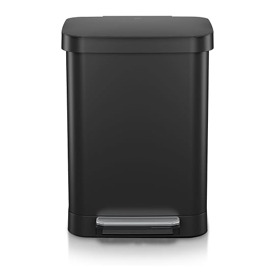 Glad Stainless Steel Step Trash Can, Series 2 by GladTrashFoodStorage