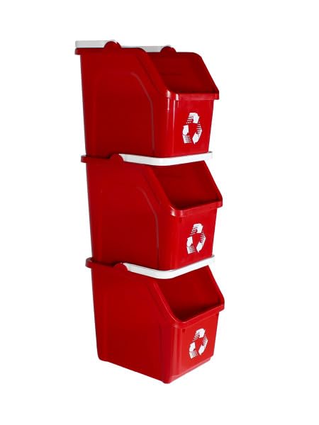 6 Gallon Stackable Recycling Bins by SturdyEssentials