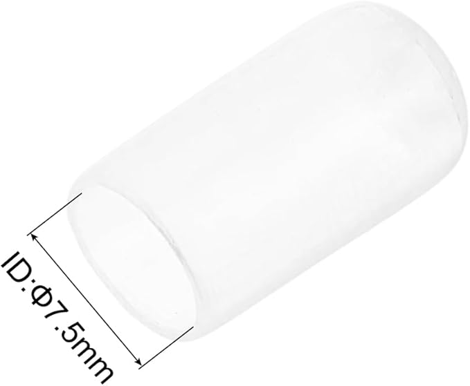 uxcell 20pcs Rubber End Caps Protective Caps 7.5mm ID Vinyl PVC Round Tube Bolt - Image 3